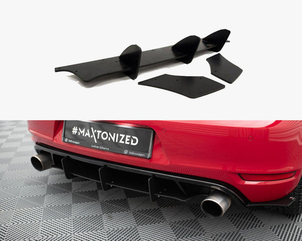VW - Golf MK6 GTI / 35TH: Maxton Rear Diffuser &amp; Rear Side Splitters