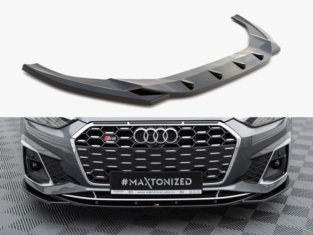 Audi - S5 / A5 S Line F5 Facelift: Maxton Front Splitter V1