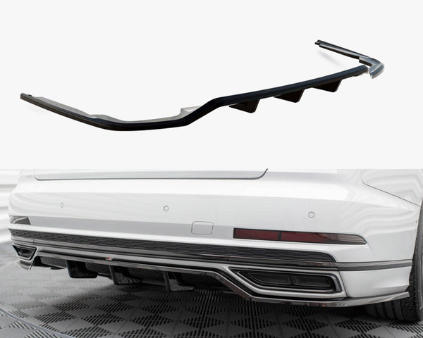 Audi - A8 S Line D5: Maxton Central Rear Splitter (Vertical Bars)