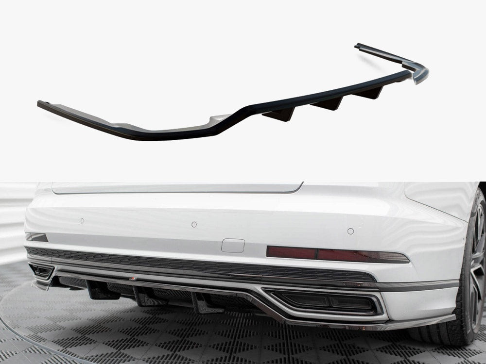 Audi - A8 S Line D5: Maxton Central Rear Splitter (Vertical Bars)