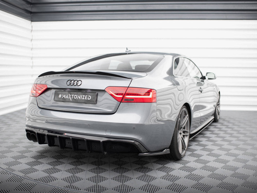 Audi - S5 / A5 S Line 8T Facelift (Single side dual exhaust version): Maxton Rear Diffuser