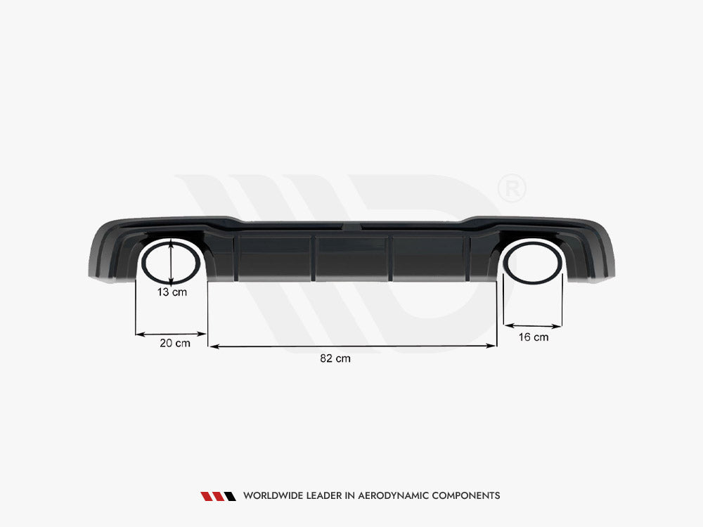 Audi - RS3 8V Sportback Facelift: Maxton Rear Diffuser V2