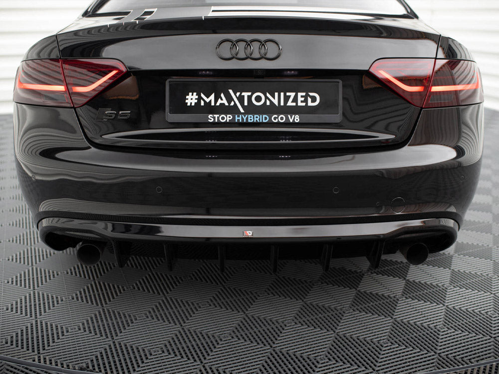 Audi - S5 / A5 S Line Coupe / Cabrio 8T (Version with single exhausts on both sides): Maxton Rear Diffuser