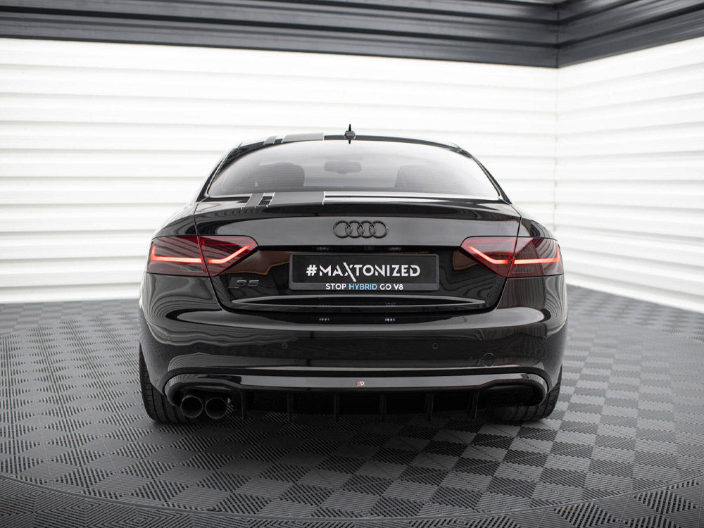 Audi - S5 / A5 S Line Coupe / Cabrio 8T (Single side dual exhaust version): Maxton Rear Diffuser