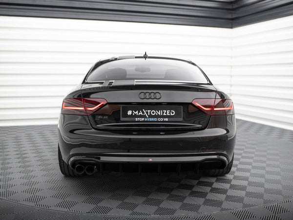 Audi - S5 / A5 S Line Coupe / Cabrio 8T (Single side dual exhaust version): Maxton Rear Diffuser