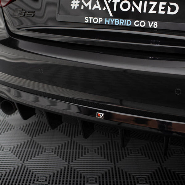 Audi - S5 / A5 S Line Coupe / Cabrio 8T (Single side dual exhaust version): Maxton Rear Diffuser