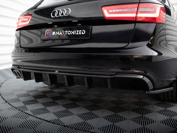 Audi - A6 Sedan / Avant C7 (Single side dual exhaust version): Maxton Rear Diffuser