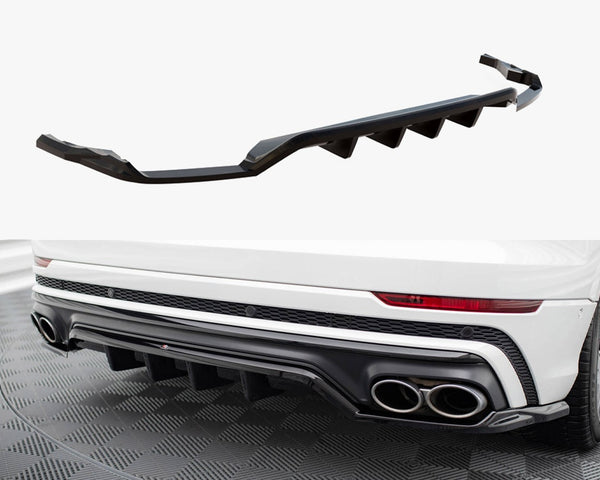 Audi - SQ8 MK1: Maxton Central Rear Splitter (Vertical Bars) V2