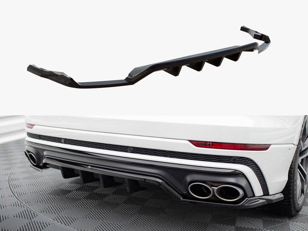 Audi - SQ8 MK1: Maxton Central Rear Splitter (Vertical Bars) V2
