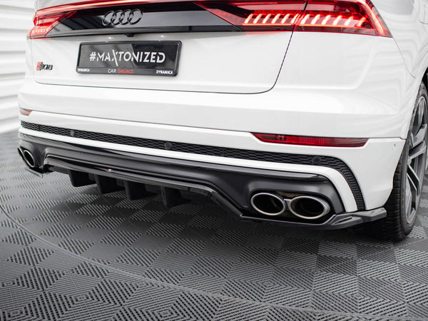 Audi - SQ8 MK1: Maxton Central Rear Splitter (Vertical Bars) V2