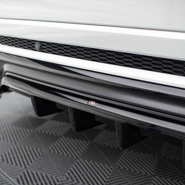 Audi - SQ8 MK1: Maxton Central Rear Splitter (Vertical Bars) V2