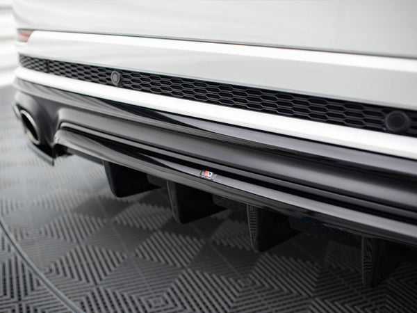 Audi - SQ8 MK1: Maxton Central Rear Splitter (Vertical Bars) V2