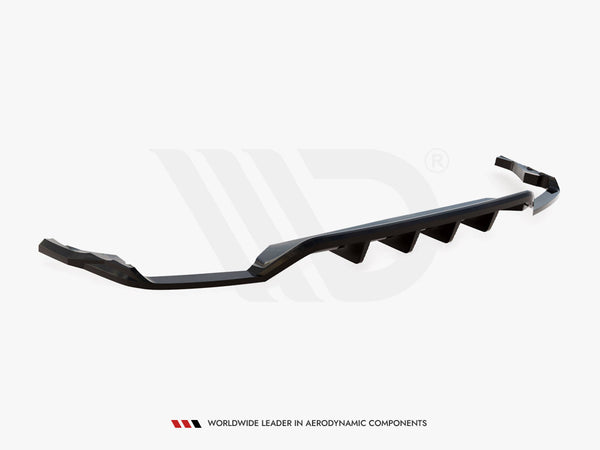 Audi - SQ8 MK1: Maxton Central Rear Splitter (Vertical Bars) V2