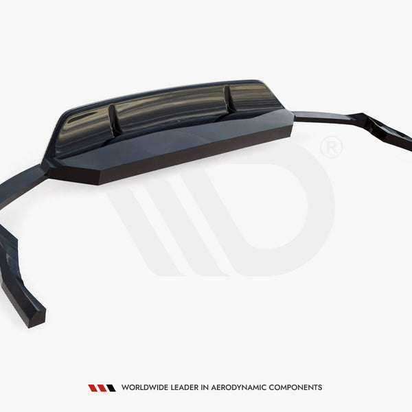 Audi - SQ8 MK1: Maxton Central Rear Splitter (Vertical Bars) V2