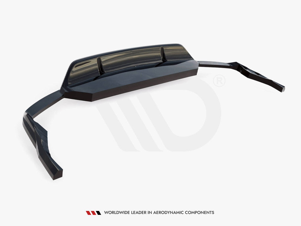 Audi - SQ8 MK1: Maxton Central Rear Splitter (Vertical Bars) V2