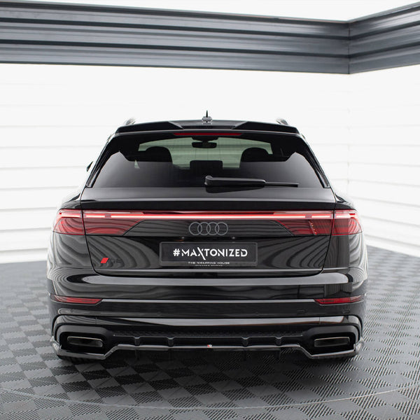Audi - SQ8 / Q8 S Line MK1 Facelift: Maxton Rear Splitter (Vertical Bars) V1