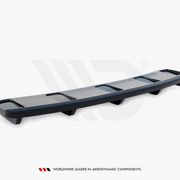 Audi - A7 S Line Facelift: Maxton Central Rear Splitter (Vertical Bars)