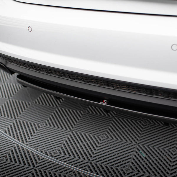 Audi - A7 S Line Facelift: Maxton Central Rear Splitter (Vertical Bars)