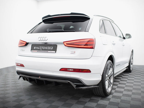Audi - Q3 S Line 8U: Maxton Rear Splitter (Vertical Bars)