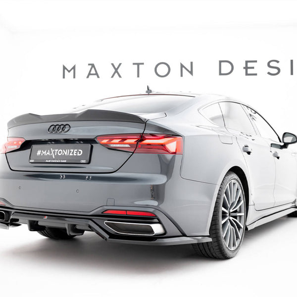 Audi - A5 F5 Facelift: Maxton Rear Splitter (Vertical Bars)