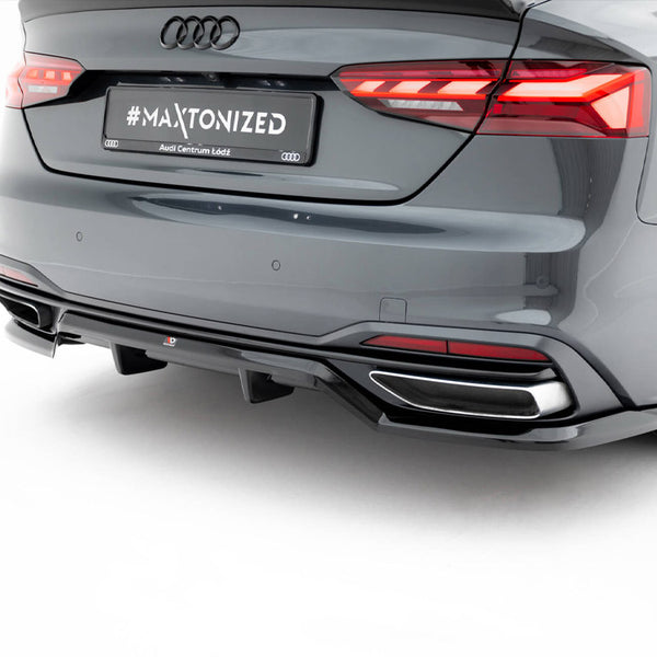 Audi - A5 F5 Facelift: Maxton Rear Splitter (Vertical Bars)
