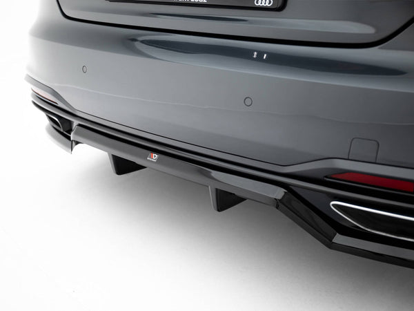 Audi - A5 F5 Facelift: Maxton Rear Splitter (Vertical Bars)