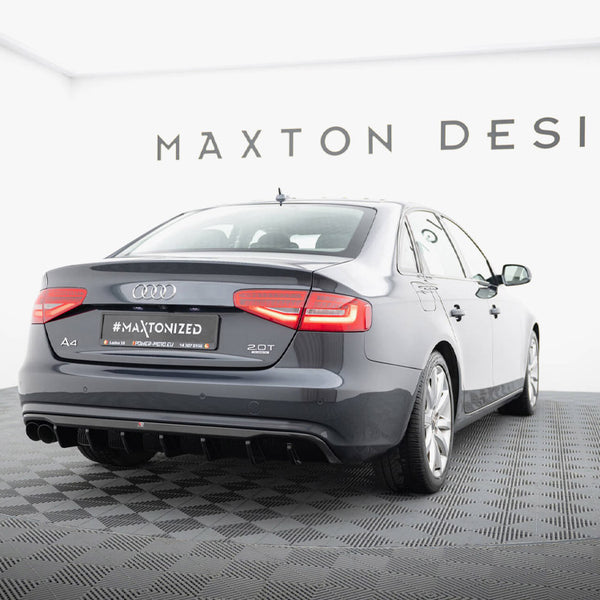 Audi - A4 B8 Facelift (Single side dual exhaust version): Maxton Rear Diffuser