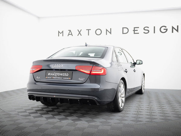 Audi - A4 B8 Facelift (Single side dual exhaust version): Maxton Rear Diffuser