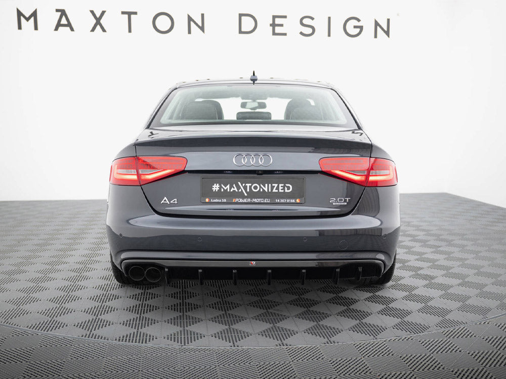 Audi - A4 B8 Facelift (Single side dual exhaust version): Maxton Rear Diffuser