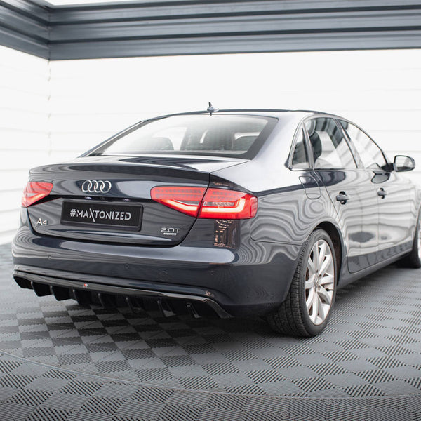Audi - A4 B8 Facelift (Single side dual exhaust version): Maxton Rear Diffuser