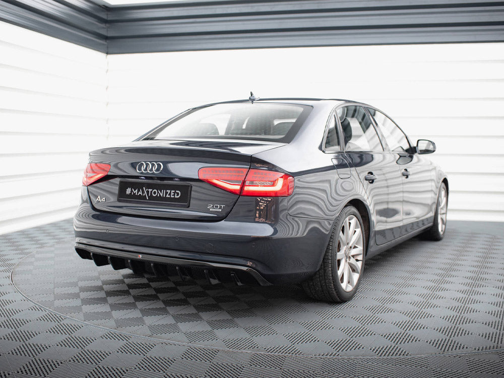 Audi - A4 B8 Facelift (Single side dual exhaust version): Maxton Rear Diffuser