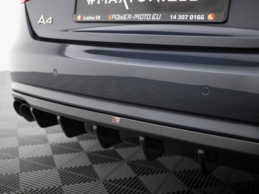 Audi - A4 B8 Facelift (Single side dual exhaust version): Maxton Rear Diffuser