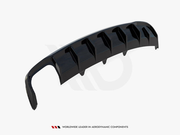 Audi - A4 B8 Facelift (Single side dual exhaust version): Maxton Rear Diffuser