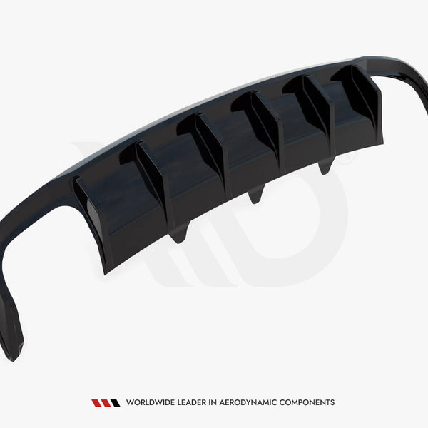 Audi - A4 B8 Facelift (Version with dual exhausts on both sides): Maxton Rear Diffuser