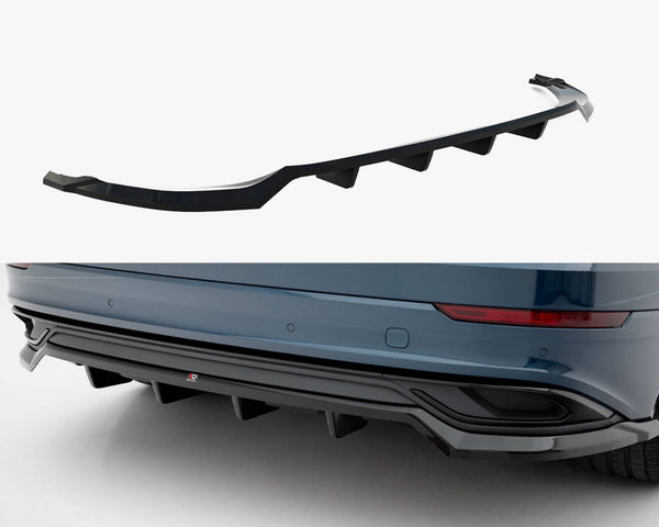 Audi - Q8 MK1: Maxton Rear Splitter (Vertical Bars)