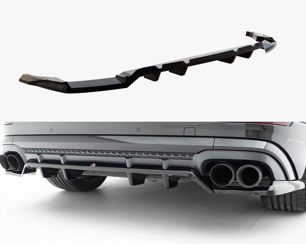 Audi - SQ8 / Q8 S Line MK1 Facelift: Maxton Rear Splitter (Vertical Bars) V2