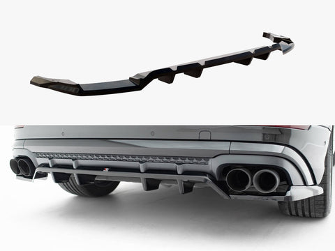 Audi - SQ8 / Q8 S Line MK1 Facelift: Maxton Rear Splitter (Vertical Bars) V2
