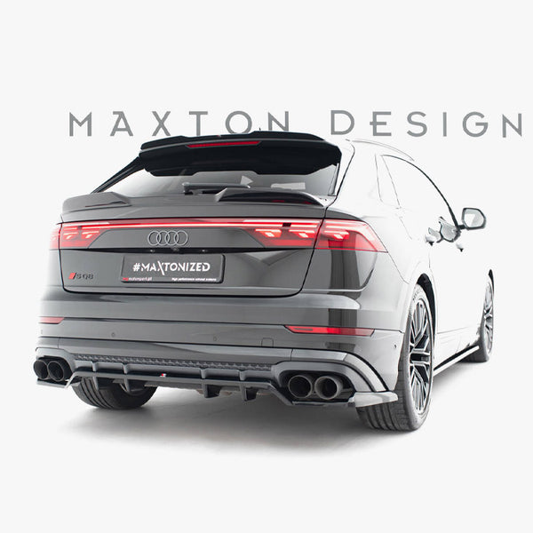 Audi - SQ8 / Q8 S Line MK1 Facelift: Maxton Rear Splitter (Vertical Bars) V2