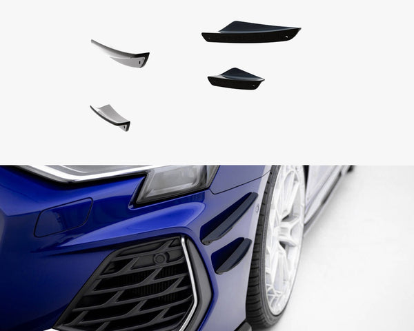 Audi - A3 S Line Sedan / S3 Sedan 8Y Facelift: Maxton Front Bumper Wings (Canards)