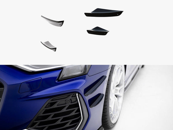 Audi - A3 S Line Sedan / S3 Sedan 8Y Facelift: Maxton Front Bumper Wings (Canards)