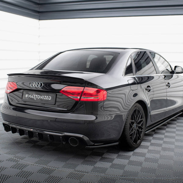 Audi - A4 B8 (Version with single exhausts on both sides): Maxton Rear Diffuser