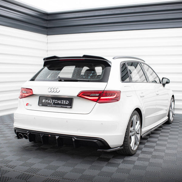 Audi - A3 S Line Sportback 8V (Version with dual exhausts tips on one side): Maxton Rear Diffuser