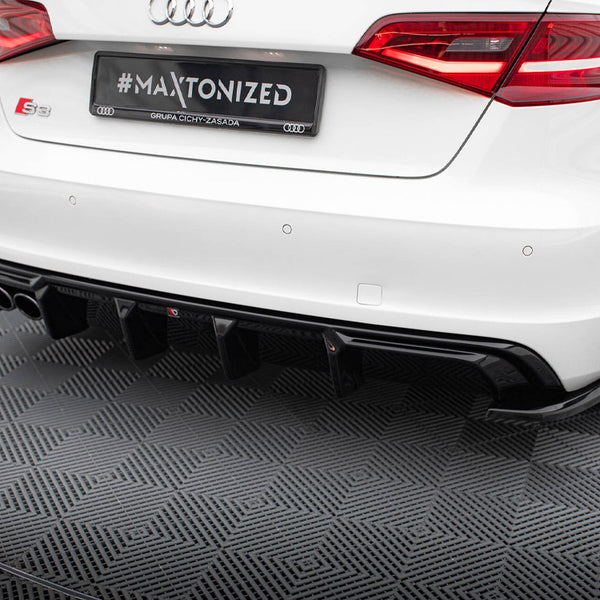 Audi - A3 S Line Sportback 8V (Version with dual exhausts tips on one side): Maxton Rear Diffuser