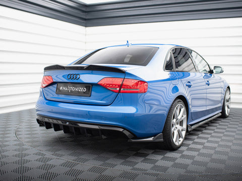 Audi - A4 S Line Sedan / Avant B8 (Version with dual exhaust tips on one side): Maxton Rear Diffuser