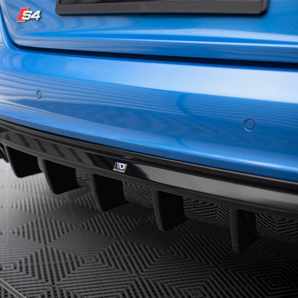 Audi - A4 S Line Sedan / Avant B8 (Version with dual exhaust tips on one side): Maxton Rear Diffuser