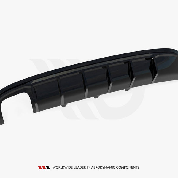 Audi - A4 S Line Sedan / Avant B8 (Version with dual exhaust tips on one side): Maxton Rear Diffuser