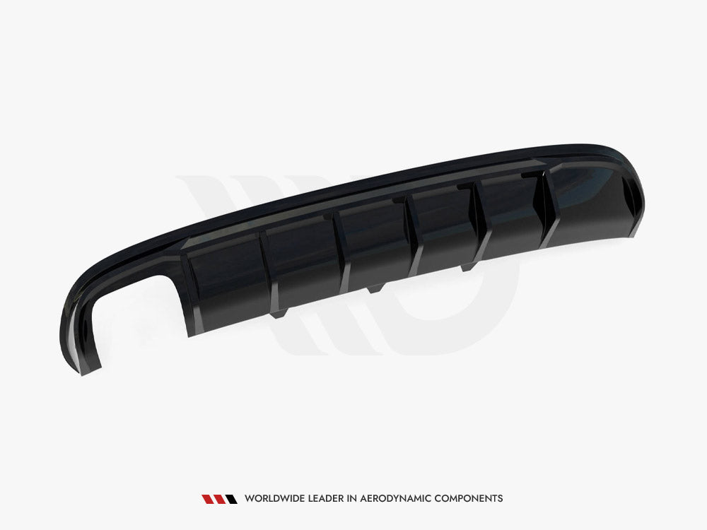 Audi - A4 S Line Sedan / Avant B8 (Version with dual exhaust tips on one side): Maxton Rear Diffuser