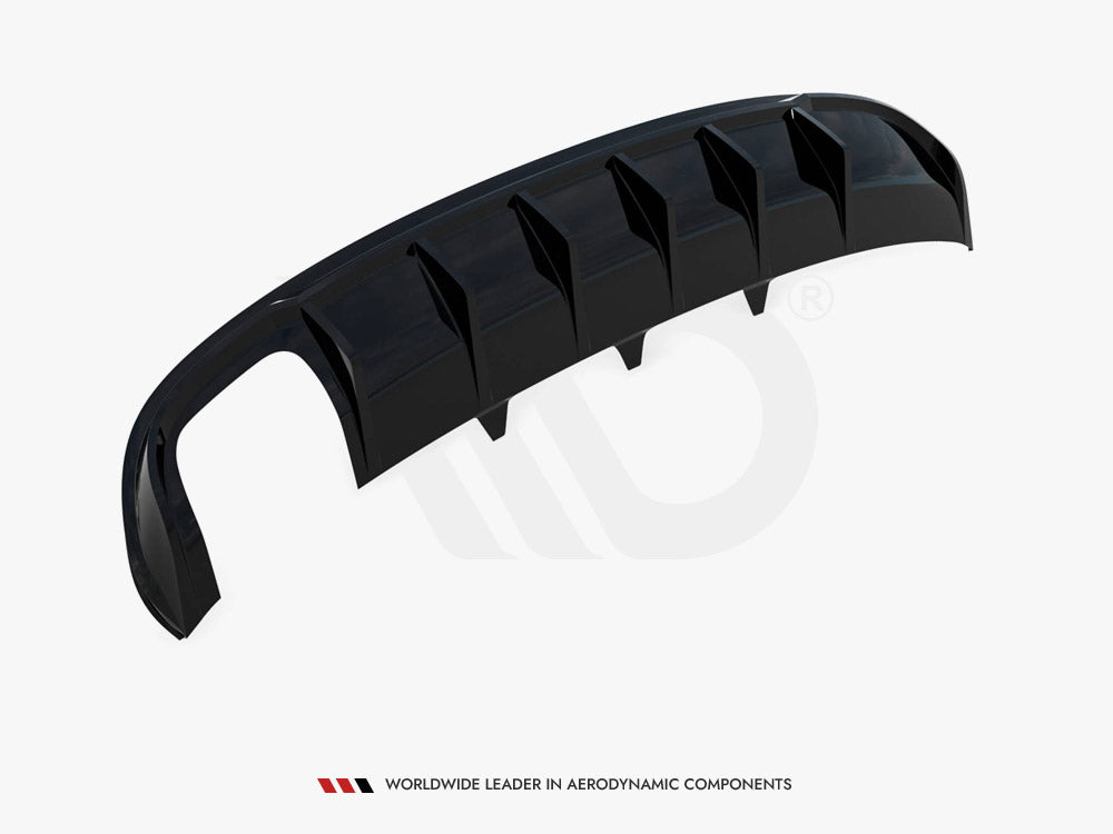 Audi - A4 S Line Sedan / Avant B8 (Version with dual exhaust tips on one side): Maxton Rear Diffuser