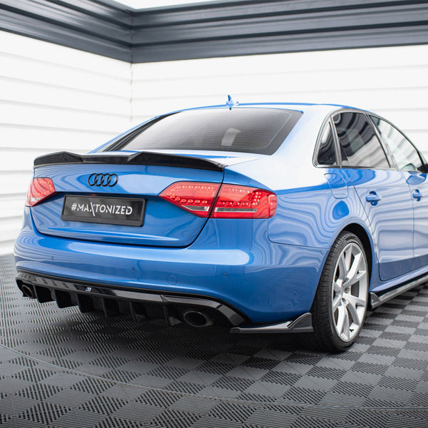 Audi - A4 S Line Sedan / Avant B8 (Version with single exhaust tips on both sides): Maxton Rear Diffuser