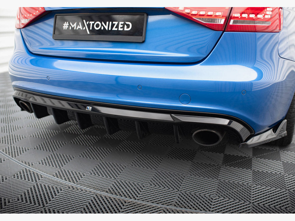 Audi - A4 S Line Sedan / Avant B8 (Version with single exhaust tips on both sides): Maxton Rear Diffuser